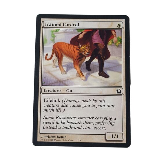 Magic The Gathering Trained Caracal Creature Cat Card 4X James Ryman 27/274 - Picture 2 of 3